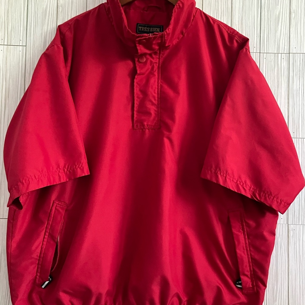 Tres Bien Red Windbreaker Jacket